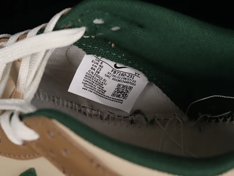 All categories Nk SB Dunk series Nk SB Dunk Low low-top sneakers J version Nk Dunk Low "Tans" retro green SB low-top sports and leisure sneakers FB7160-231